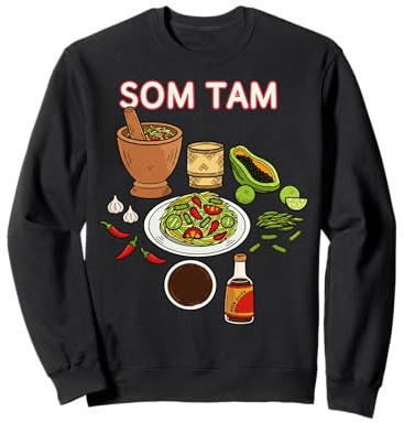 Illustration Culinaire de Salade Som Tam Épicée Sweatshirt