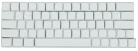 YROHGKPN Teclas vacías minimalistas, 64 teclas, teclas XDA PBT, sublimaciones para máquinas, interruptor de teclado, tapa de tecla