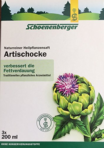 Schoenenberger, Naturreiner Heilpfanzensaft ARTISCHOKE, 6 x 200ml