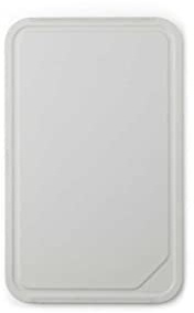 Brabantia Tasty+ Large Chopping Board/Serving Tray (Light Grey) Non-Slip, Dishwasher Safe Cutting Board with Drainage Grooves