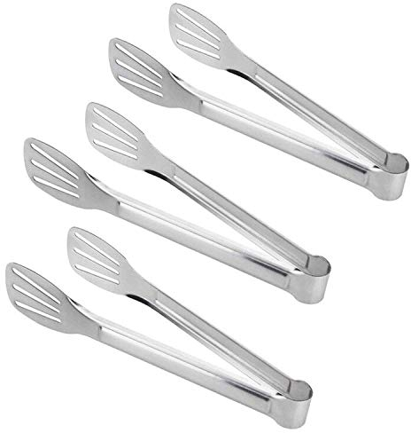 BESLIME Pinces de Cuisine, Pince à Nourriture en Acier Inoxydable Multifonction pour Boulangerie Barbecue Cuisine Set de Cuisson Pince à Argent (3 pièces)