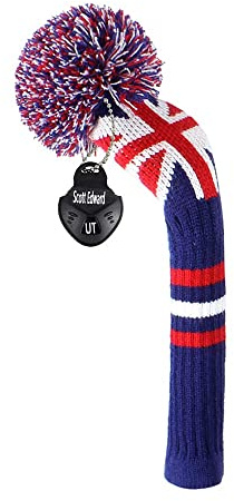 Knit Hybrid Golf Club Covers Fits Hybrids/UT Classical Fine Stripes with Long Neck Funny and Fresh Colors (UK Stripes)