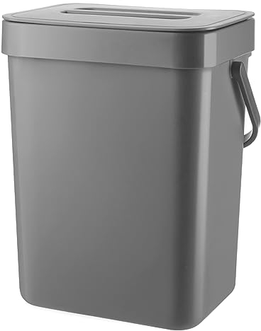 EKO Puro Hanging Caddy, Wall Mountable or Hanging Bin for Compostable Waste, Perfect for Kitchen & Home, 3 Litre