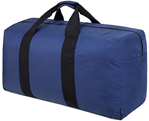 Vorspack Extra Große Reisetasche für Herren Damen - 100L Leichte Faltbare Reisetasche Wasserdicht Reisetaschen Aufbewahrungstasche für Reisen Weekender Camping Übernachtung - Blau