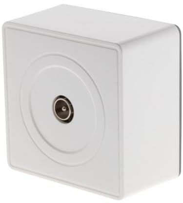 Zenitech Prise TV Ø9,52mm en saillie - Blanc - Vulco