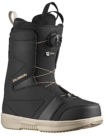 Salomon – Botas de Snowboard Faction Boa Black/Rainy Day para Hombre, Talla 44.5, Color Negro