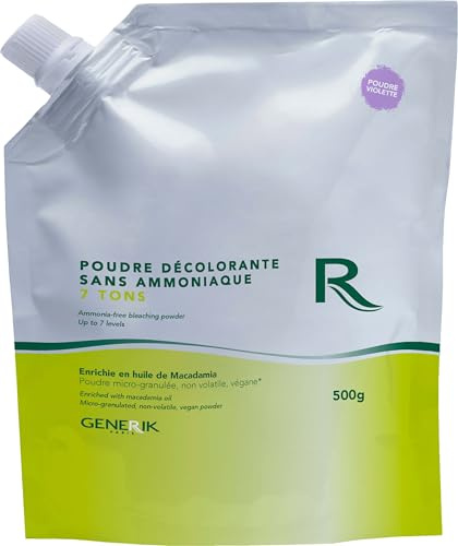 Polvo decolorante 7 tonos sin amoníaco Generik 500g