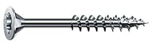 SPAX Universalschraube 5x120 mm, 180 St., Senkkopf T20, Teilgewinde, WIROX | Präzise Holzbauschrauben mit 4CUT Spitze und MULTI-Senkkopf für sicheres Versenken im Innenbereich und geschützten Außenraum
