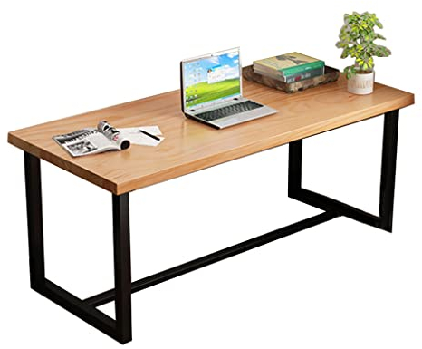 Schreibtisch,Computertisch Die Dicke des Computertisches aus Massivholz beträgt 5 cm, Home-Office-Arbeitstisch, persönlicher Arbeitstisch, Studientisch