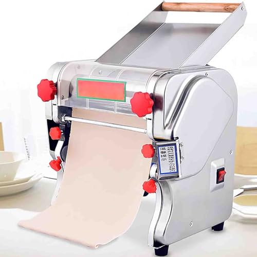 Máquina para Hacer Fideos eléctrica de 550W, Prensa Comercial para Fideos, máquina para Hacer ravioles, Pasta Fresca casera en 10 Minutos para Fideos/lasaña/ravioles,Fkm200
