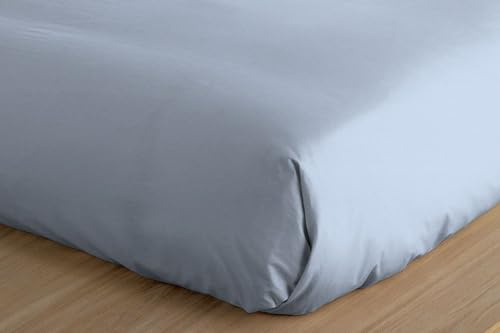 RUFINO DÍAZ Sábana Bajera 180 Hilos Algodón 30 Cm Wilderson (Celeste - 105 cm) - Se Adapta Perfectamente a tu colchón - Tejido Suave, agrable y Resistente