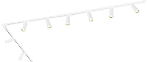 Ledvion Track Lighting 3m 1-Phase White 8 Spotlights Without GU10 Bulb
