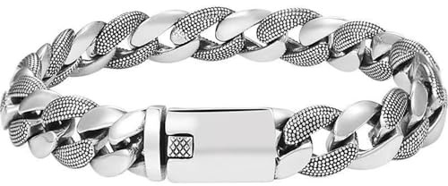 Dubbelt Länk Titan Armband,Fast Koppar Hip Hop Smycken