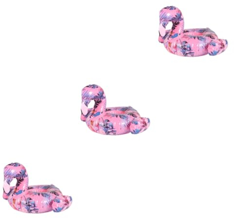 UPKOCH 3stücke Flamingo Aufblasbarer Getränkehalter Für Pool Lustiges Design Einfach Zu Bedienen Für Strandpartys Und Sommerveranstaltungen Schwimmendes Getränketray Für Kühle