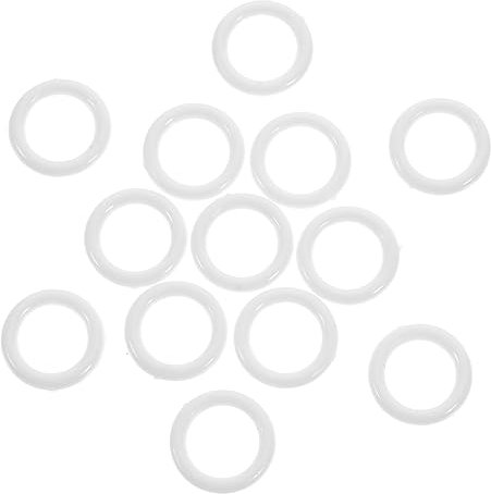 Zerodeko DIY Friendly 100Pcs Plastic Curtain Grommets Reusable Ring Eyelets for Window Treatments
