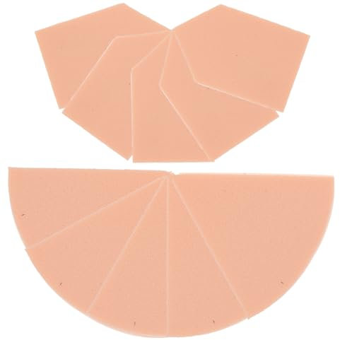 DRESSOOS Boîtes De Puff Cosmétique De Éponges De Maquillage Triangulaires Forme De Maison Accessoires Pour Fond De Teint Et Pour Et Débutants