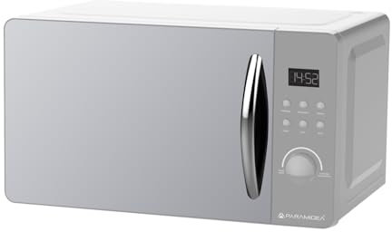 PYRAMIDEA Forno a Microonde Digitale con Porta a Specchio 20L Potenza 800W Colore Silver FOM202S