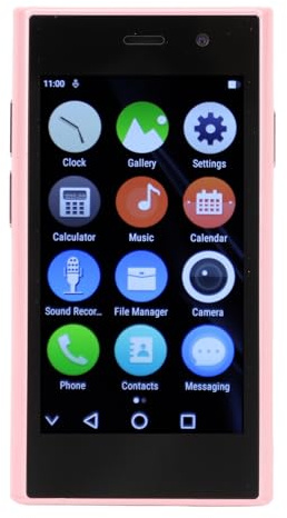 Dpofirs Smartphone Piccolo, da 5 MP da 13 MP Small Small 4G Camera per Presente (ROSEO)