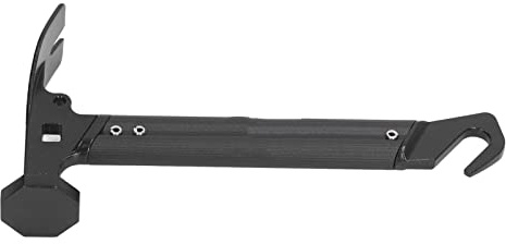 Xiuganpo Campinghammer, Pfahlhammer mit Edelstahlkopf, Aluminiumlegierungsgriff und V-förmigem Nagelhaken-Design, Multifunktionaler Zeltpfahlentferner für Outdoor-Wanderungen