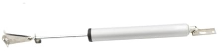 POXZSFX Chiudiporta automatico regolabile, caratteristiche robuste, adatto per porte di sicurezza, garage e ambienti commerciali, chiudiporta pneumatico, lega di alluminio, Bianco non a filo, 32mm