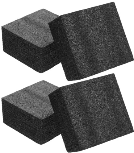 Toddmomy 4 bloques de espuma floral EPE negra de 15 x 15 x 7 cm, reutilizables, para arreglos, cajas/jarrones y decoración de centros de mesa para bodas.