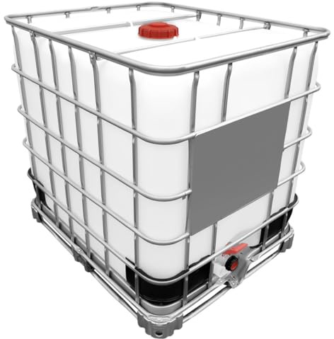 1000l IBC Wassertank DN150/50 auf Stahlpalette (Gebraucht/Gespült)