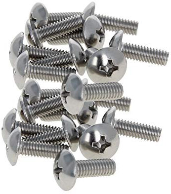 MroMax M6 x 16 mm viti a macchina Phillips croce testa rotonda vite 304 in acciaio inox bulloni di fissaggio 20pz