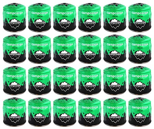 campcooga 24x Stechkartusche 190g Butangas für Kocher, Lampen, Bunsenbrenner... (24x 190g Stechkartusche)
