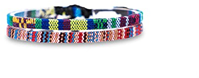 Made by Nami 2 Pcs Surfer Anklet Set Waterproof and Adjustable Braided Anklets for Women and Men Boho Ankle Bracelet Set of 2 for Ethnic Hippie Style (Turquoise & Multi)