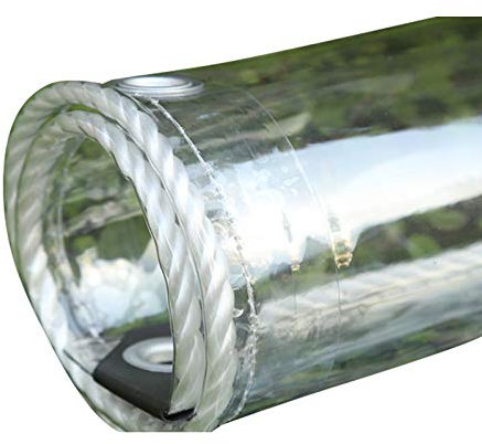 Transparente Bâche Imperméable avec Oeillet, Bâche de Protection Peinture, Etanche Bâche Voiture Anti givre, Serre de jardin, Bois de chauffage, Extérieur Interieu, épaississant le rideau