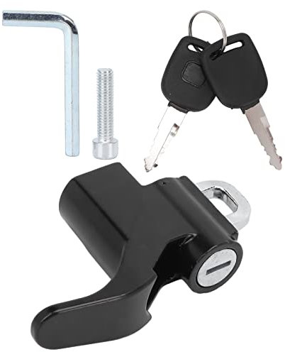 Antivol pour Casque de Moto, Crochet de Sécurité pour Casque en Alliage D'aluminium avec 2 Clés, Serrures pour Scooters, Trous de Vis de 6 Mm, Motos Antivol