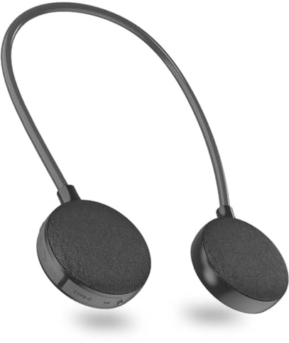 VANPEUSO Neckband Bluetooth Speaker - EBS-906, Bluetooth 5.3, Built-in mic, 10H Playtime, Portable Wireless Wearable Speaker (Black)
