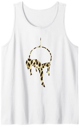 Aerial Leopard Antenne Seide Yoga Hängende Aerialist Tank Top