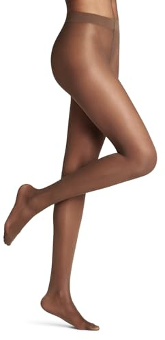 FALKE Pure Matt 20 DEN W Ti transparents fantaisie 1 paire, Collants Femme, Marron Espresso 5188, M-L
