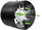 Ventilador Extractor De Aire, 100mm Ventilador De Tubo, 140 M³/h, Ventilación De Humos, Extractor Axial Para Conducto en Línea Para Cuarto De Baño, Ventilador De Escape Para Casa (Negro)