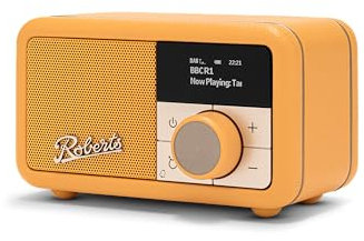 Roberts Revival Petite 2 Dab+/FM/Bluetooth avec Alarme Jaune Soleil
