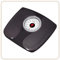LITTLE BALANCE 8727 Confort 150, Bilancia pesapersone meccanica, Bilancia con schermo XL, Forma compatta, 150 kg, Nero