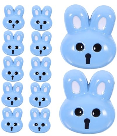 KONTONTY 12St Hasenknöpfe Tasten kostüme kinder ziernieten Cartoon Knöpfe eincremehilfe Nähknopf zum Basteln Hemd selber machen Knopf für DIY-Kleidung Vintage- nähen Harz