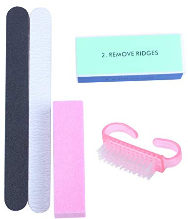 Juuewrryg 5 pezzi di unghie Kit manicure Articolo per lucidare i blocchi di tofu Lucidatura delle unghie