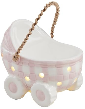 Mud Pie Bañera de ducha con luz rosa para niños