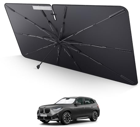 LUWU Parasol Paraguas Coche Compatible con BMW X3 G45 G48 2025 Actualización Parabrisas Protección UV Parasol Coche Parabrisas Parasol Paraguas X3 Interior Accesorios