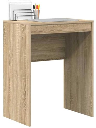 vidaXL Schreibtisch Sonoma-Eiche 60 x 40 x 76 cm | Minimalistisch und stylisch, ideal für eine aufgeräumte Optik, Robustes Holzwerkstoff, damit du lange Freude daran hast,