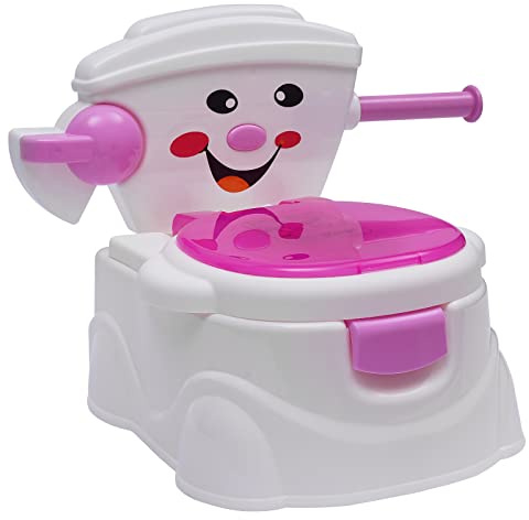 Töpfchen für Babys, Interaktives Toiletten Training Baby Topf ab 6Monate - 5Jahre Kindertoilette Kinder-Töpfchen Urinal Toilette Babytopf WC Topfstuhl Toilettentraining Kleinkinder Rosa