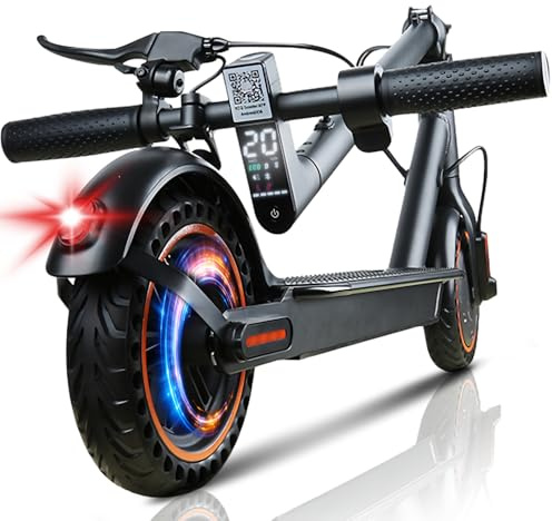Trottinette Électriques, Moteur 500W, 8.5'' Pneu Anti-crevaison, Batterie 36V 7.8AH, 3 Modes, Maximum 25km/h, Double Frein, avec APP, Max 120kg, avec Support de téléphone Portable et antivol