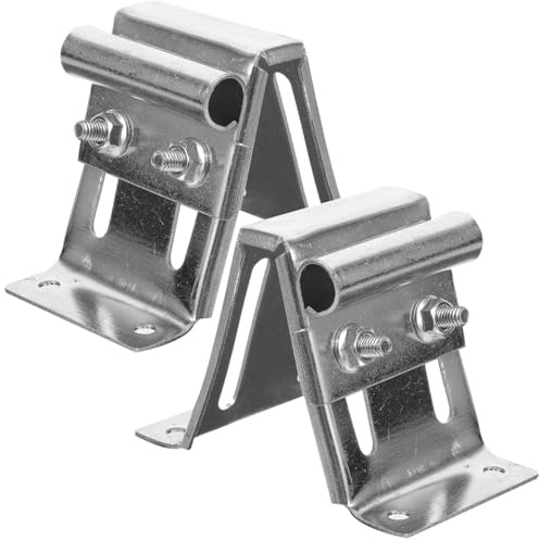 FIXOSHEE 2 pièces Support Réglable pour Porte de Garage Fixation Supérieure Rouille Accessoire pour Quincaillerie et Roulettes de Rechange pour Ouverture Silencieuse