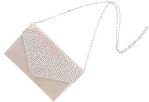 CALLARON Brudväska i Satin med Ab Färgade Glittrande Stenar Elegant Kuvertväska för Bröllop Fest Rymlig Handväska i Polyester med Sofistikerad Design Hållbar Kvalitet för Kvällsevenemang