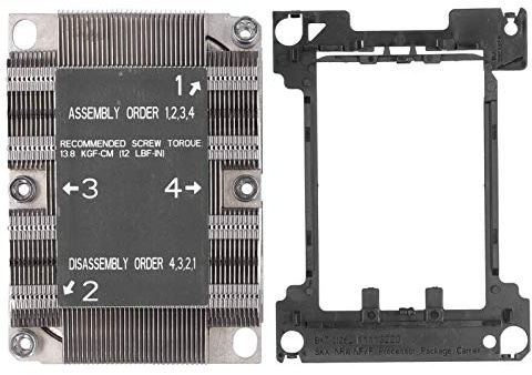 SNK P0067PS Dissipatore di calore per CPU LGA 3647 0 1U con ventola di raffreddamento, accessori per computer. Dissipatore passivo ad alte prestazioni per processori Xeon