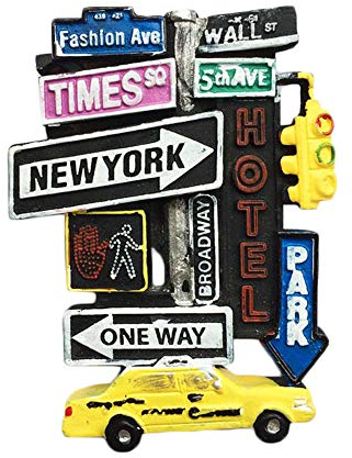 Magnete da frigo 3D di New York (USA), adesivo da viaggio USA, decorazione per casa e cucina, magnete per frigorifero New York