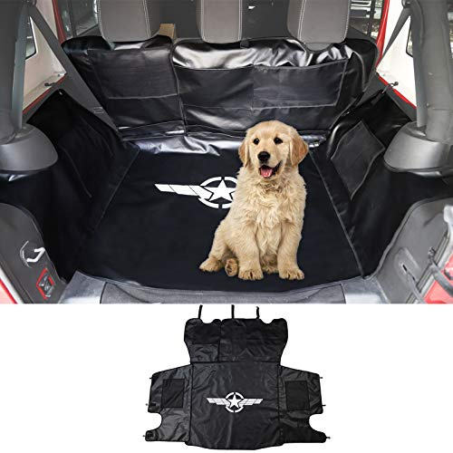 CheroCar for Jeep JK Dog Car Seat Cover Pet Trunk Liner Waterproof Cargo Mat Multipurpose Storage Case Cargo Cover for Jeep Wrangler JK JKU 2007-2018, Interior Accessories, Star - Wing Style