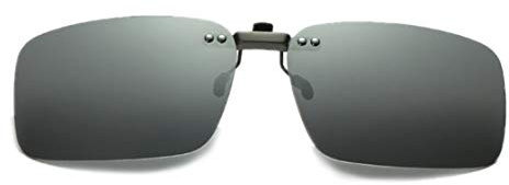 DAUCO Aufstecker Sonnenbrille für Brillenträger mit Brillen-Etui für Herren und Damen Sonnenbrillen-Clip